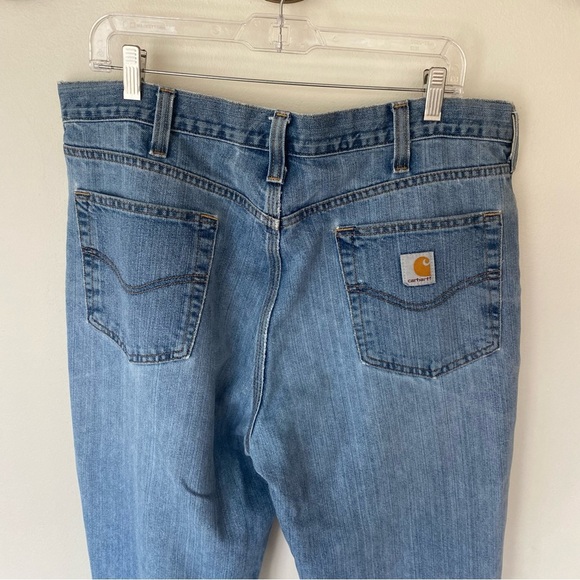 Carhartt relaxed fit distressed straight leg jeans size 38x32 - Picture 10 of 16